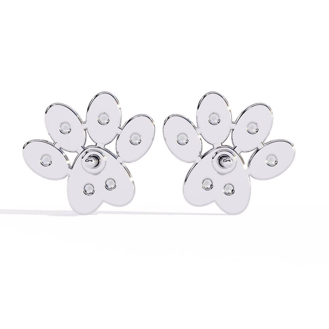 925 Silver Deco Glamour Lab Grown Diamond Studs