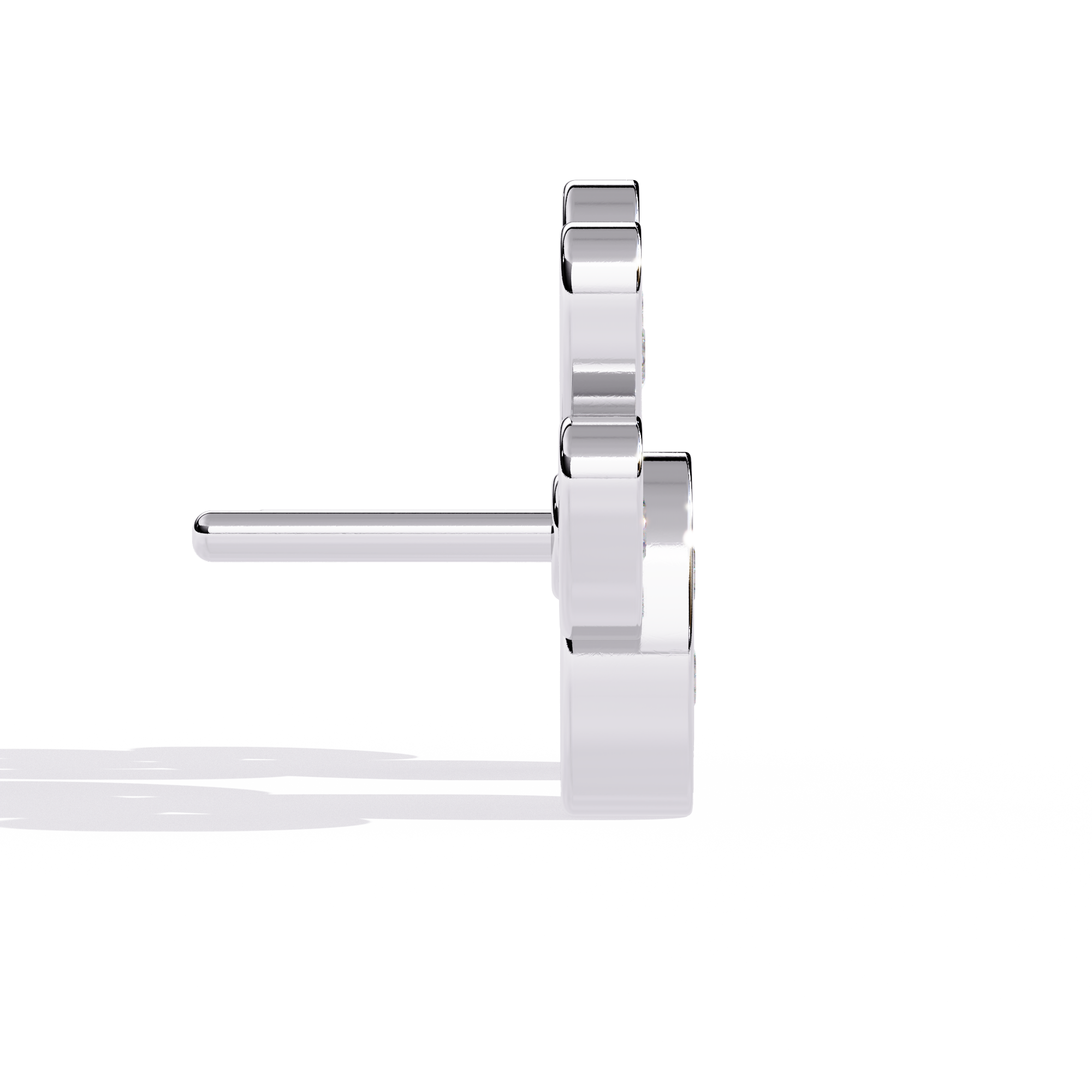 925 Silver Deco Glamour Lab Grown Diamond Studs