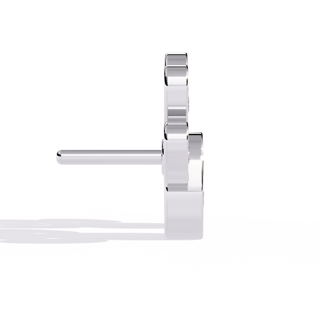 925 Silver Deco Glamour Lab Grown Diamond Studs