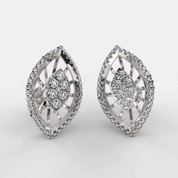 925 Silver Diamond Earrings for Women