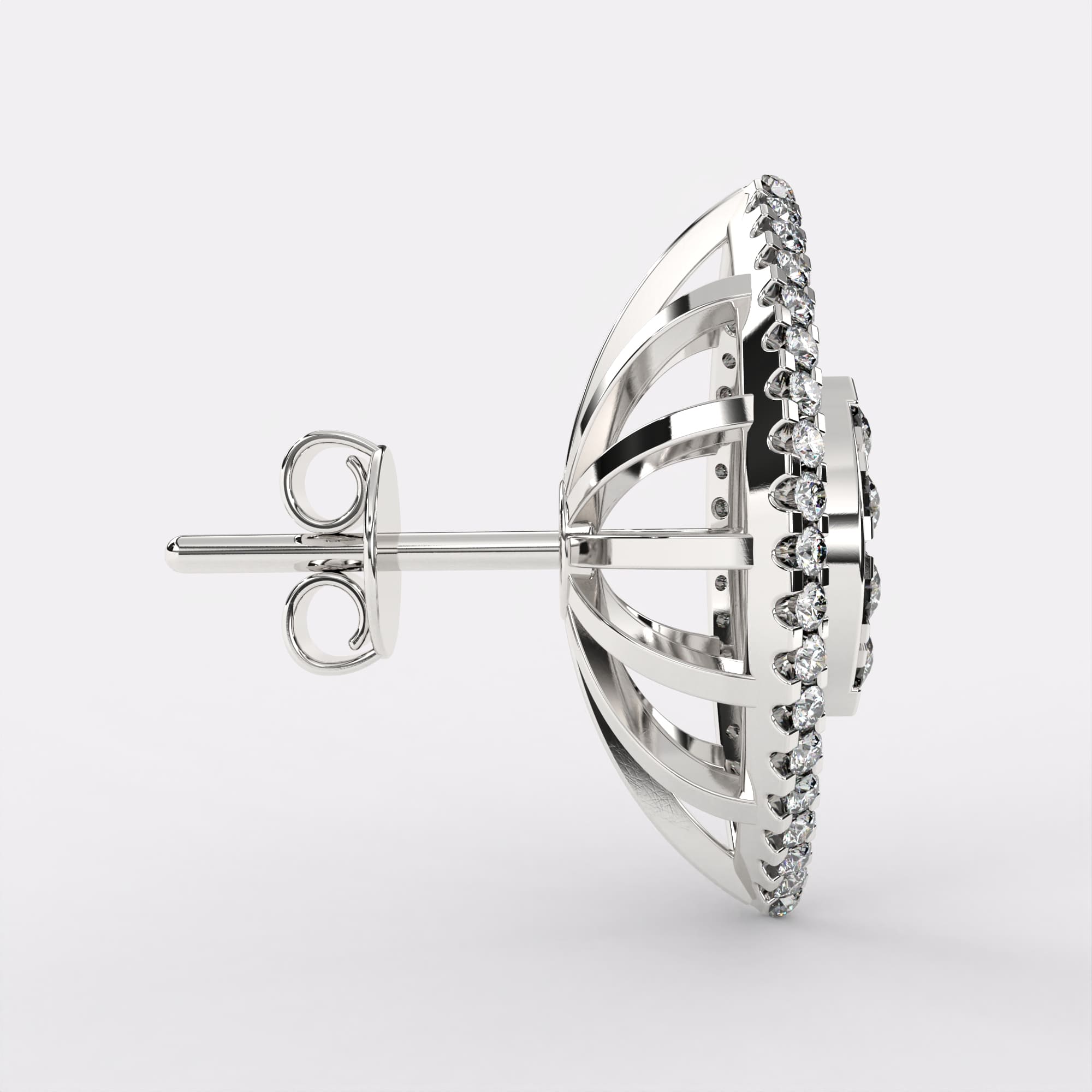 925 Silver Diamond Earrings for Women