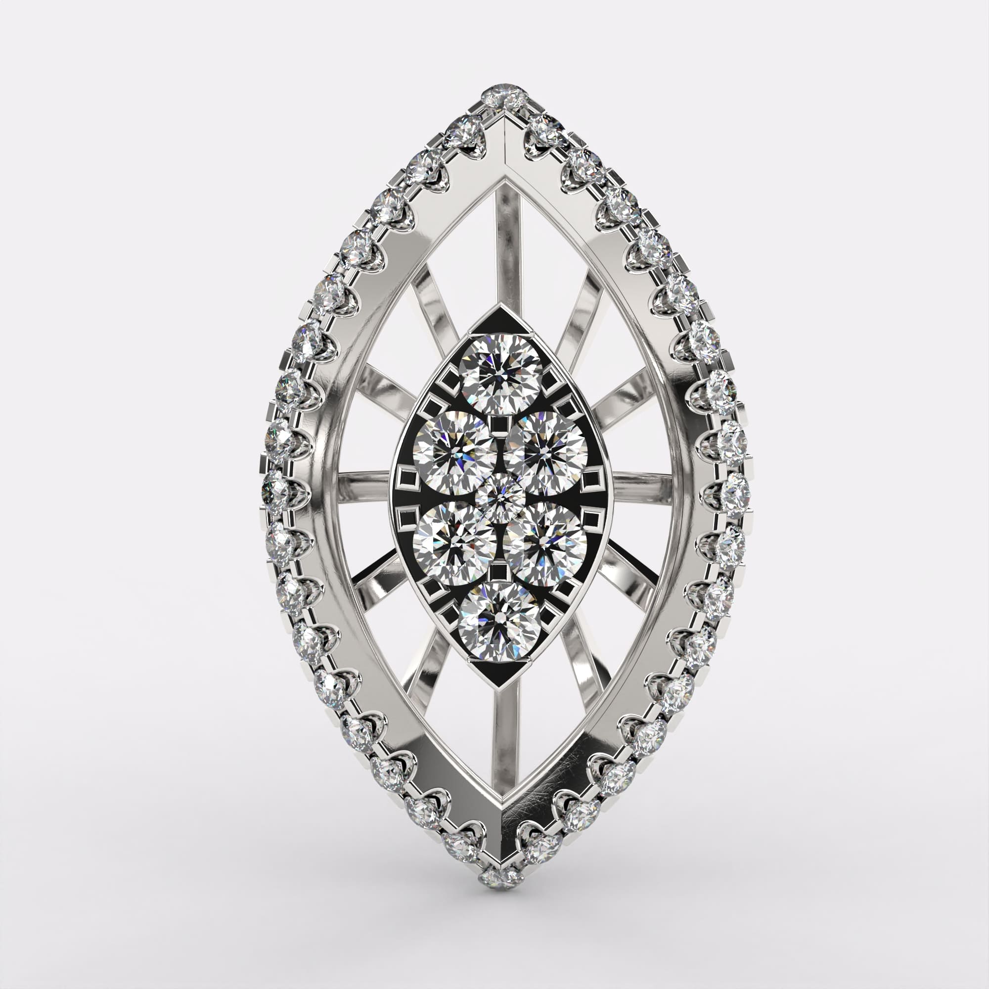 925 Silver Diamond Earrings for Women
