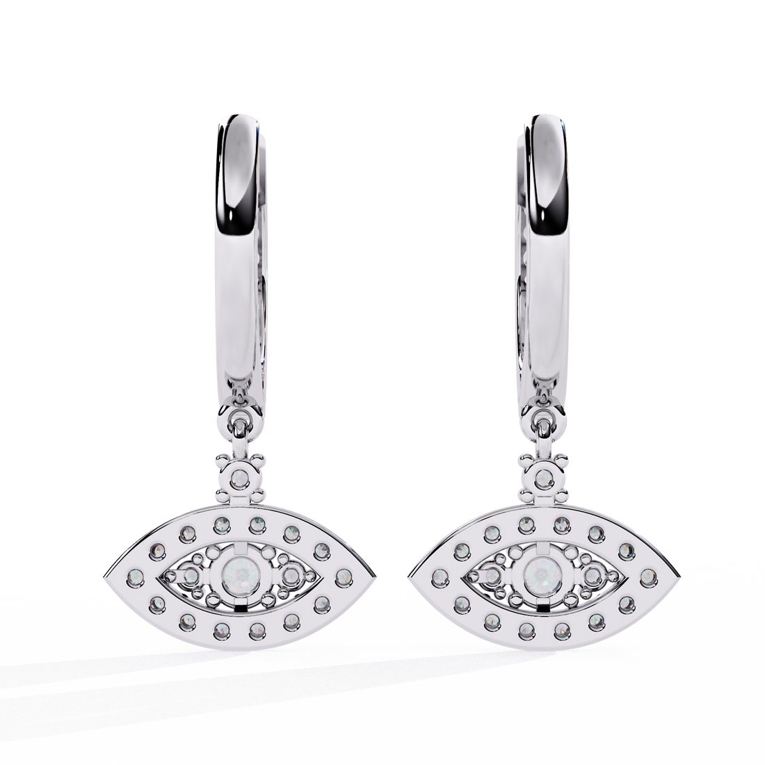 925 Silver Enticing Crest Lab Grown Diamond Earrings