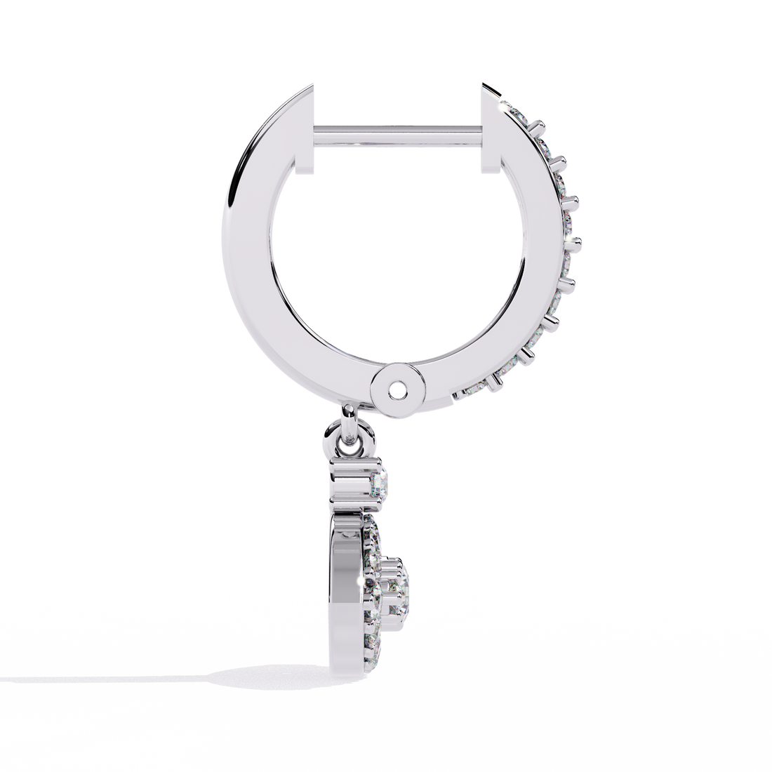 925 Silver Enticing Crest Lab Grown Diamond Earrings