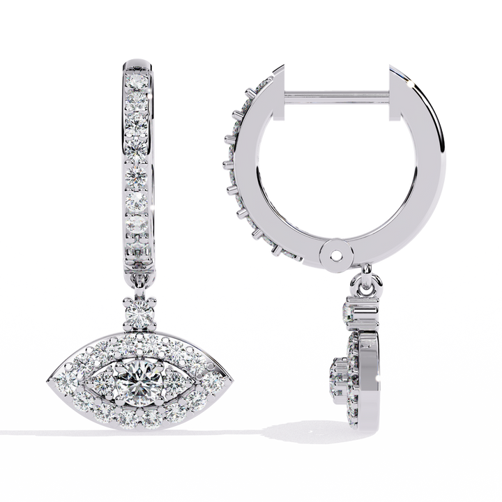 925 Silver Enticing Crest Lab Grown Diamond Earrings