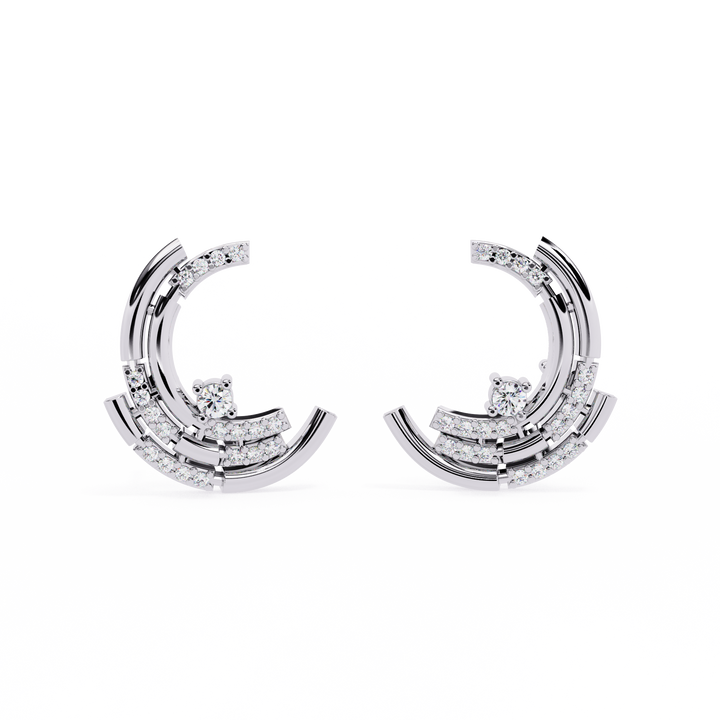 925 Silver Snazzy Madame Lab Grown Diamond Earrings