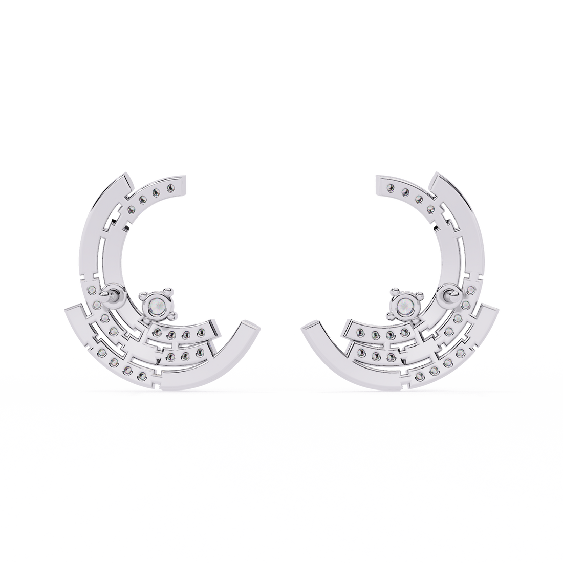 925 Silver Snazzy Madame Lab Grown Diamond Earrings