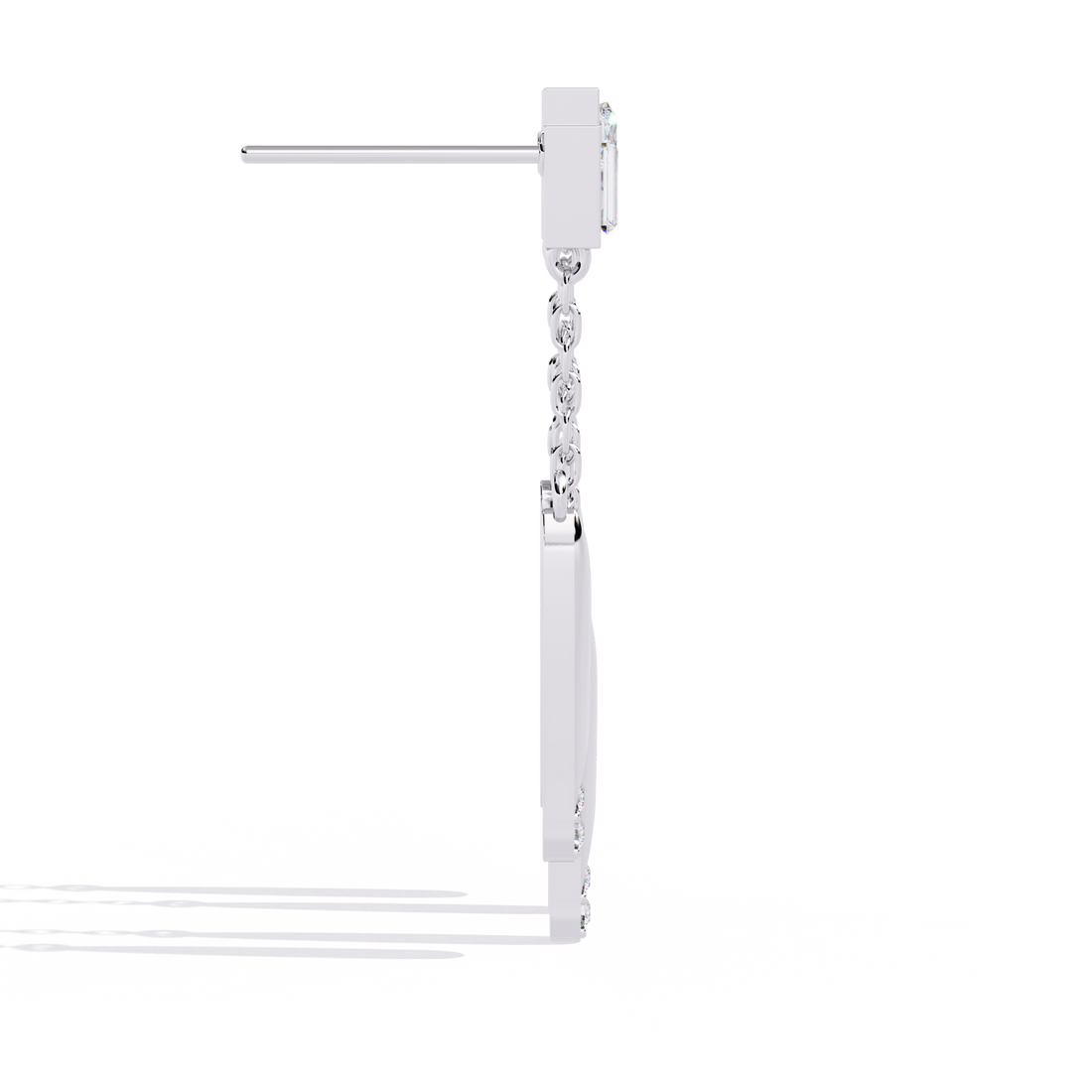 925 Silver Undefined Elegance Lab Grown Diamond Earrings