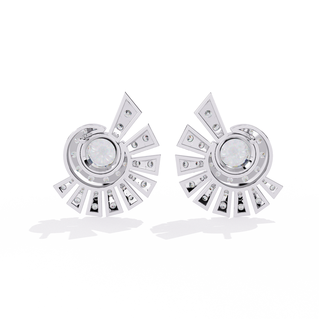 925 silver Charming Complexity Lab Diamond Studs