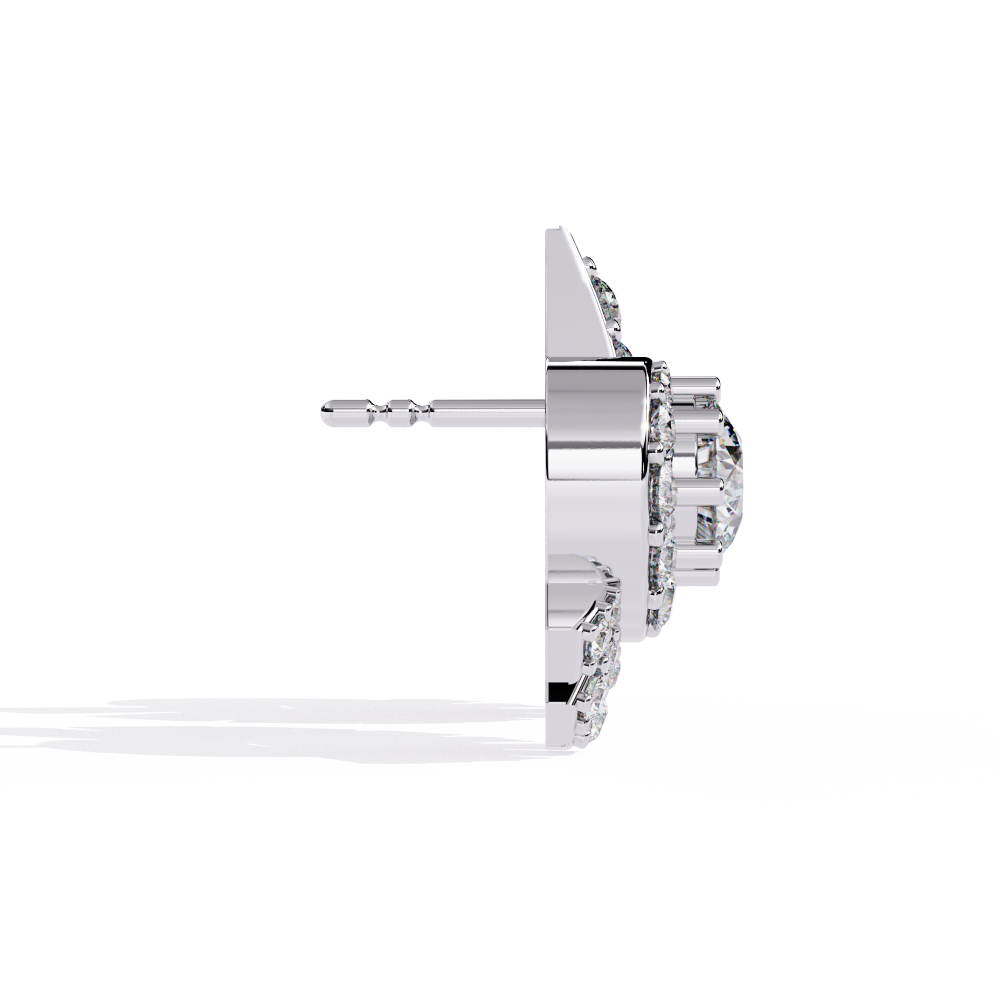 925 silver Charming Complexity Lab Diamond Studs