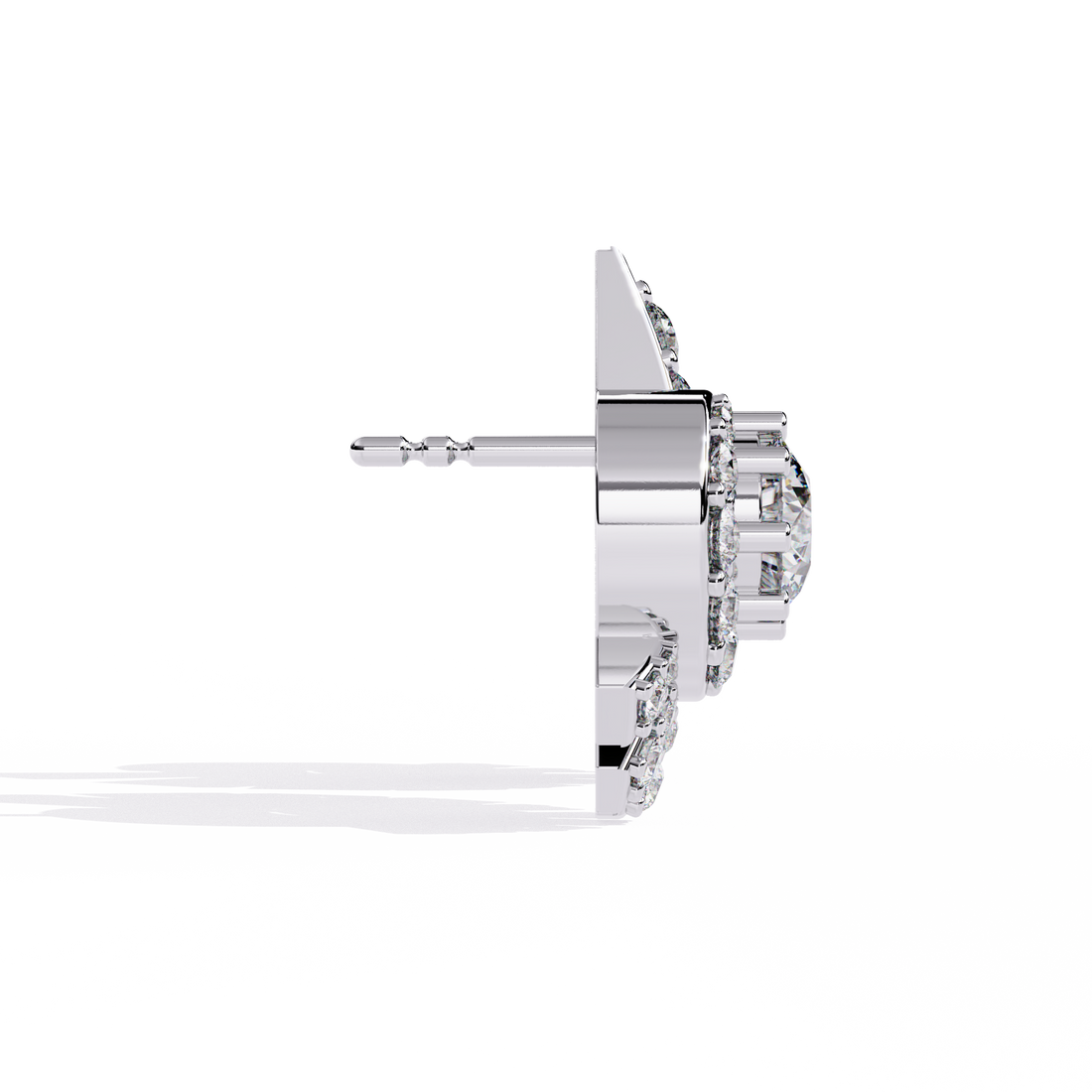 925 silver Charming Complexity Lab Diamond Studs