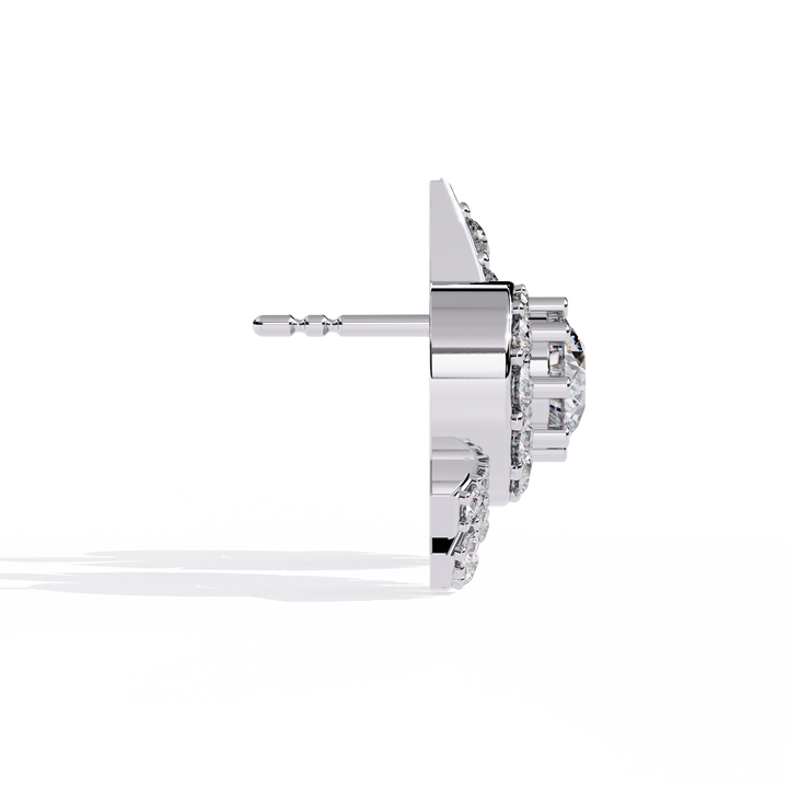 925 silver Charming Complexity Lab Diamond Studs