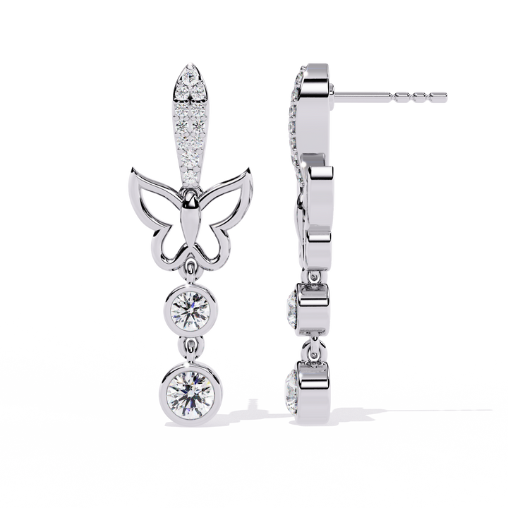 925 silver Minimal Wonder Lab Grown Diamond Earrings