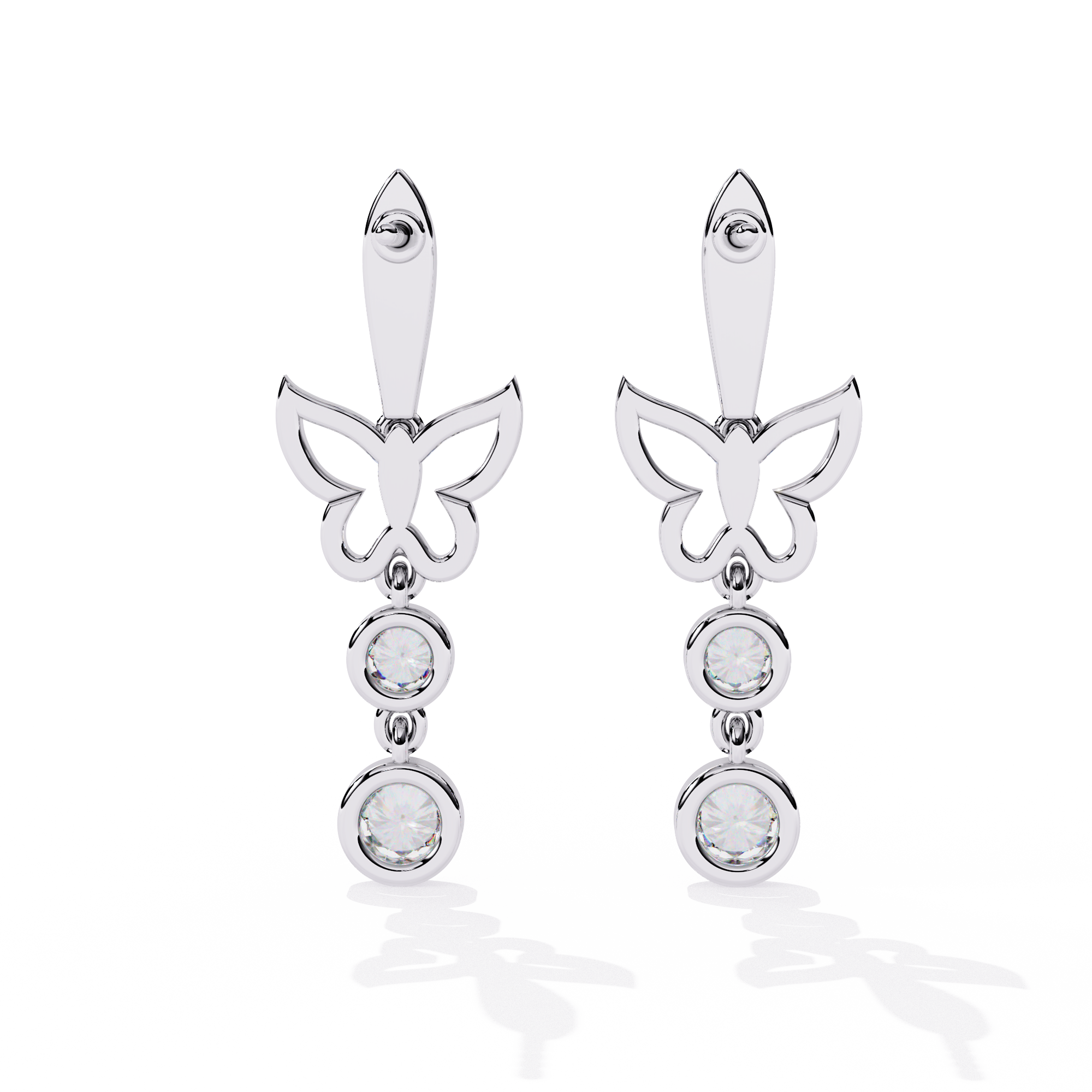 925 silver Minimal Wonder Lab Grown Diamond Earrings