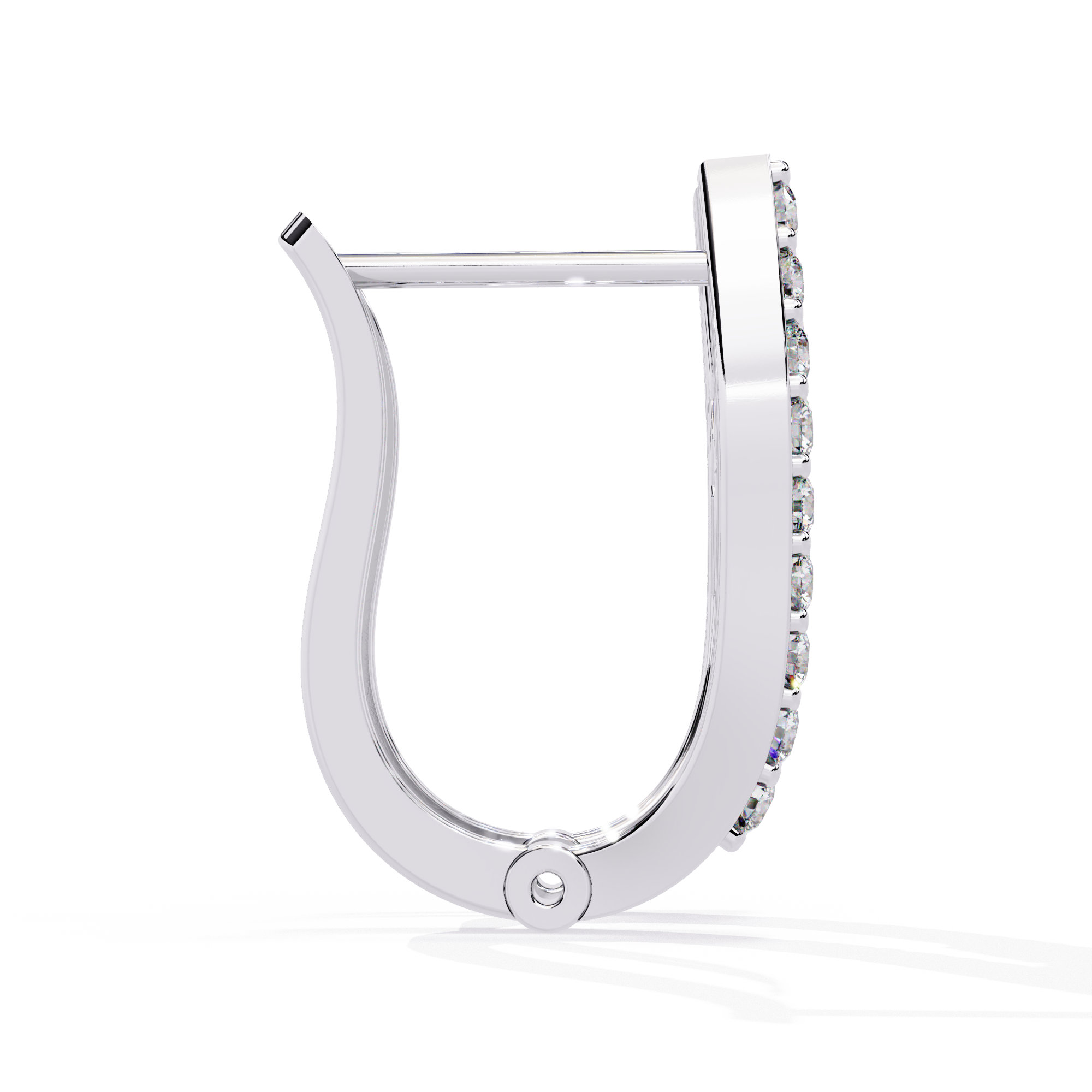 925 silver Pure Elegance Lab Grown Diamond Hoops