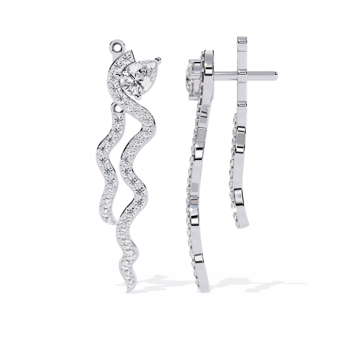 925 silver Soulful Spring Lab Grown Diamond Earrings