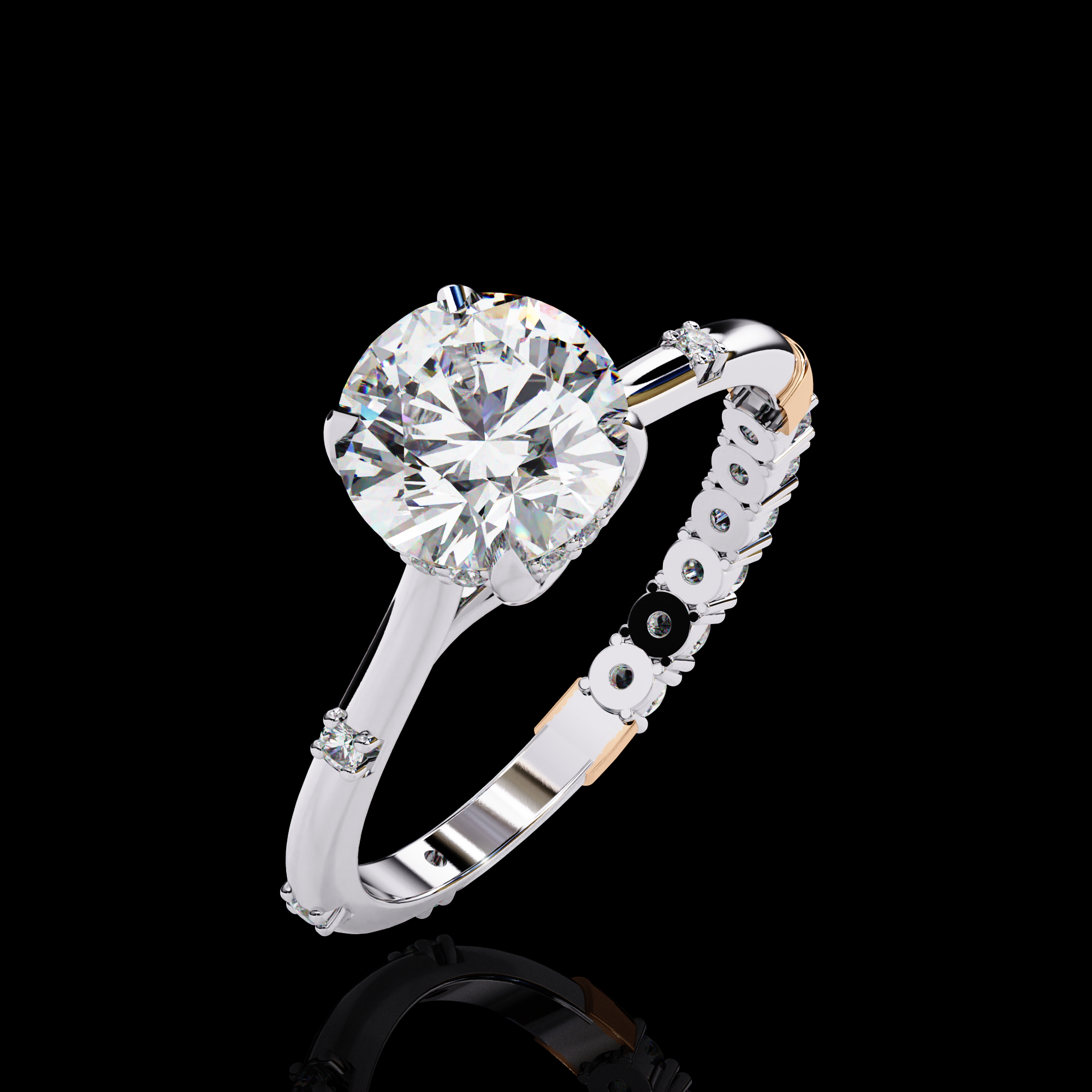 1.25 Carats Colluding Diamond Solitaire Ring
