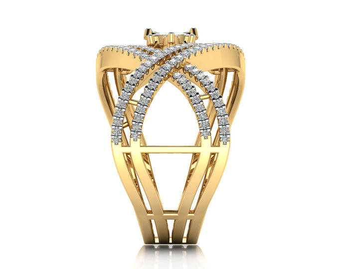 Majestic Crown Diamond Ring