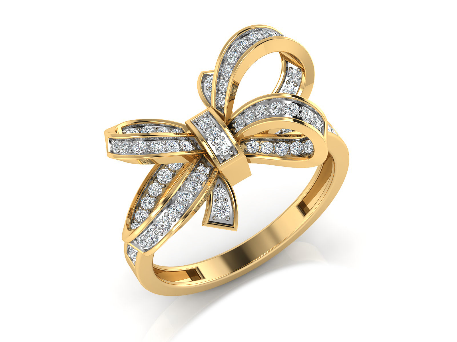 Majestic Bow Diamond Ring