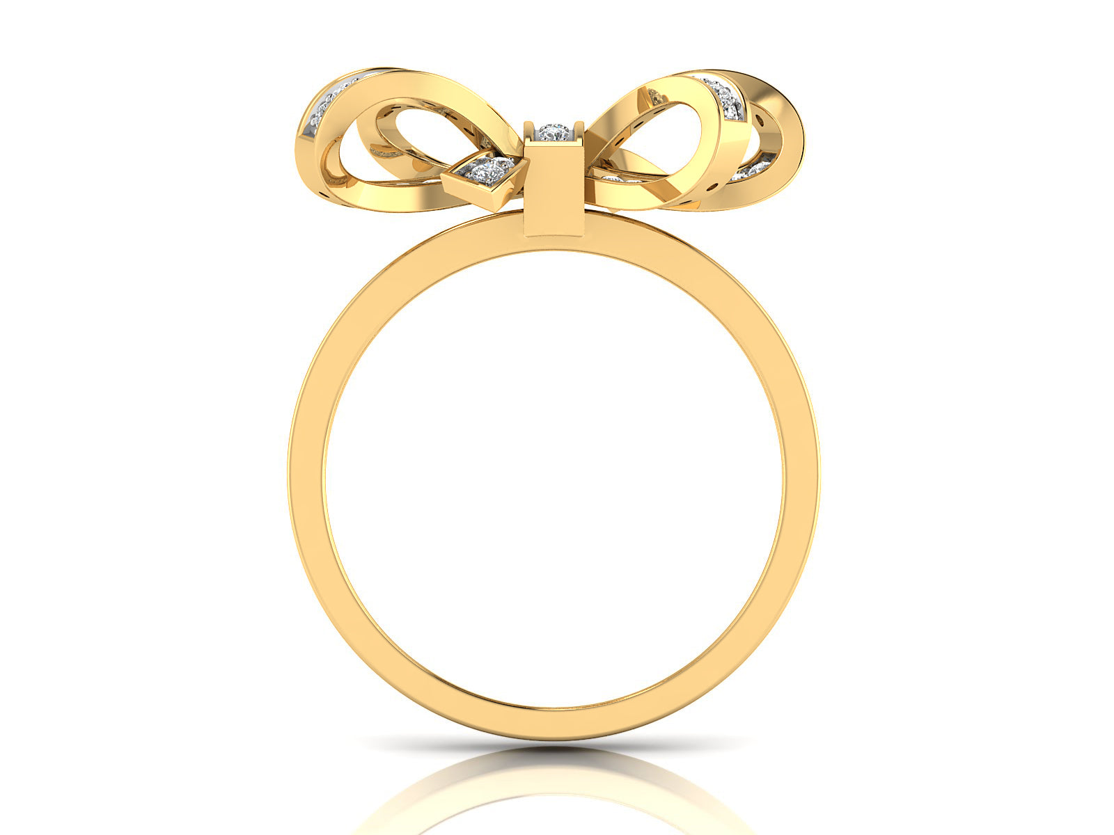 Majestic Bow Diamond Ring