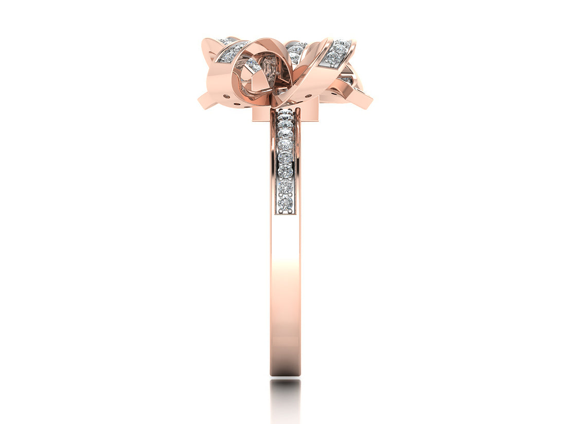 Majestic Bow Diamond Ring