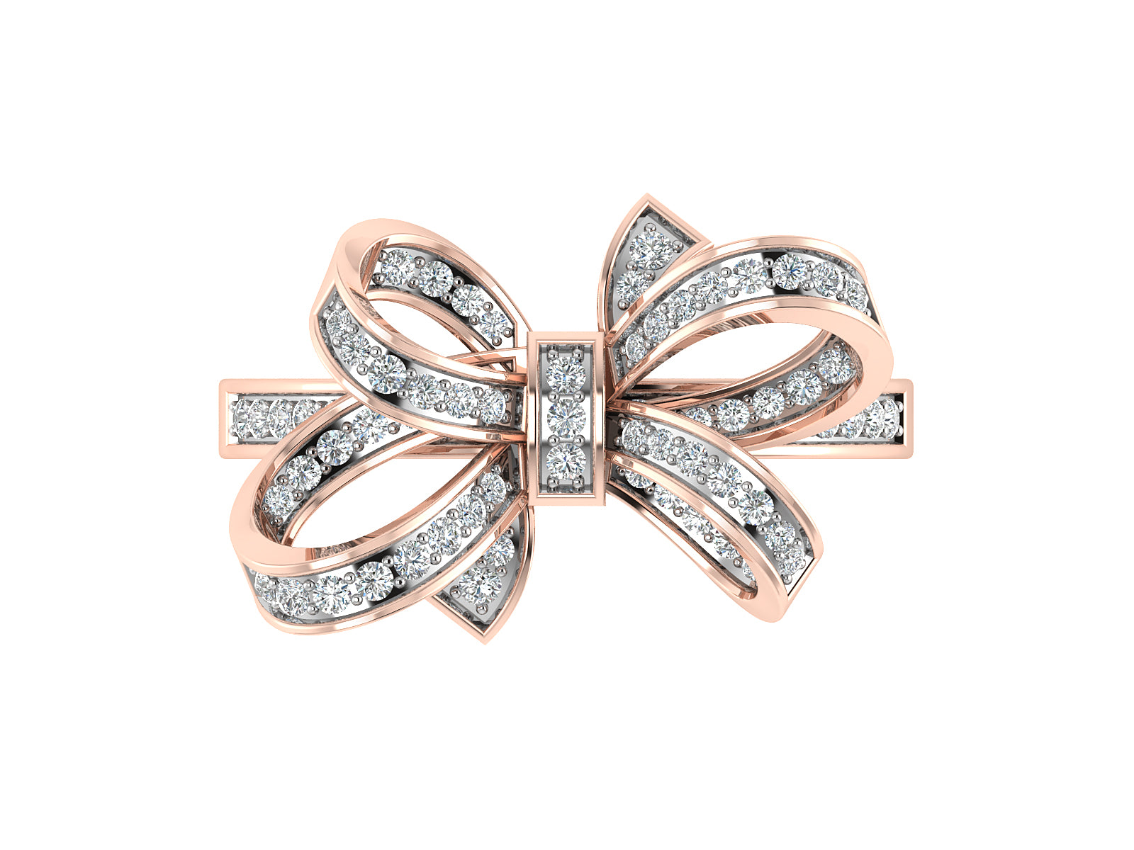 Majestic Bow Diamond Ring