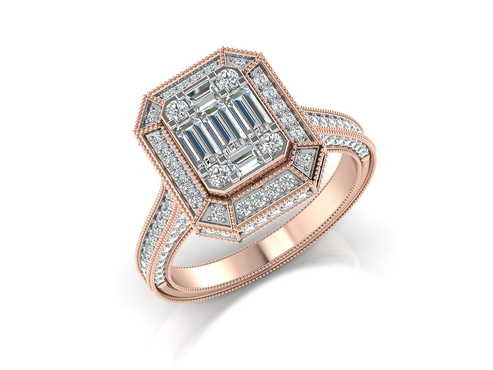 Shimmering Illusion Diamond Ring
