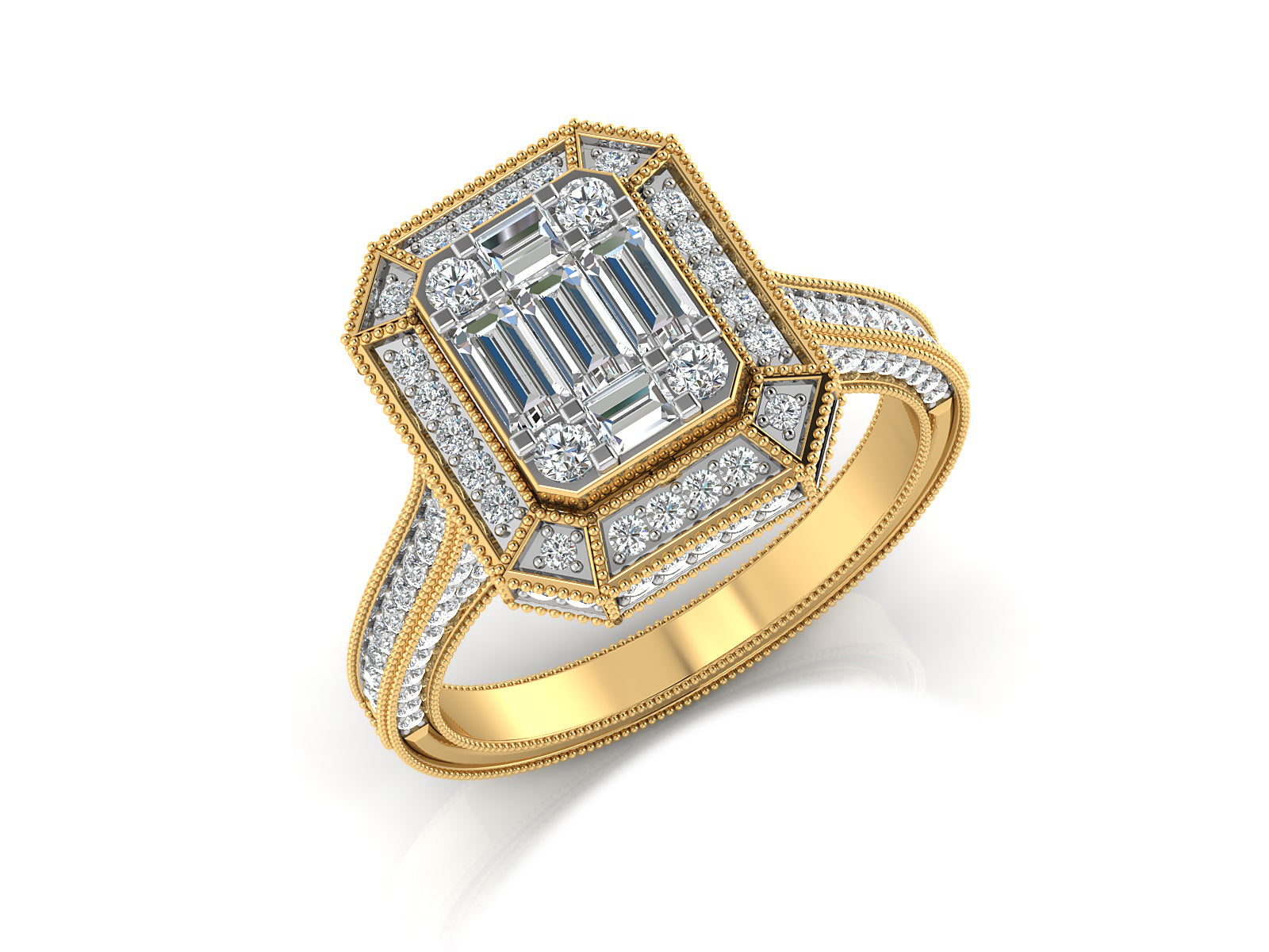 Shimmering Illusion Diamond Ring