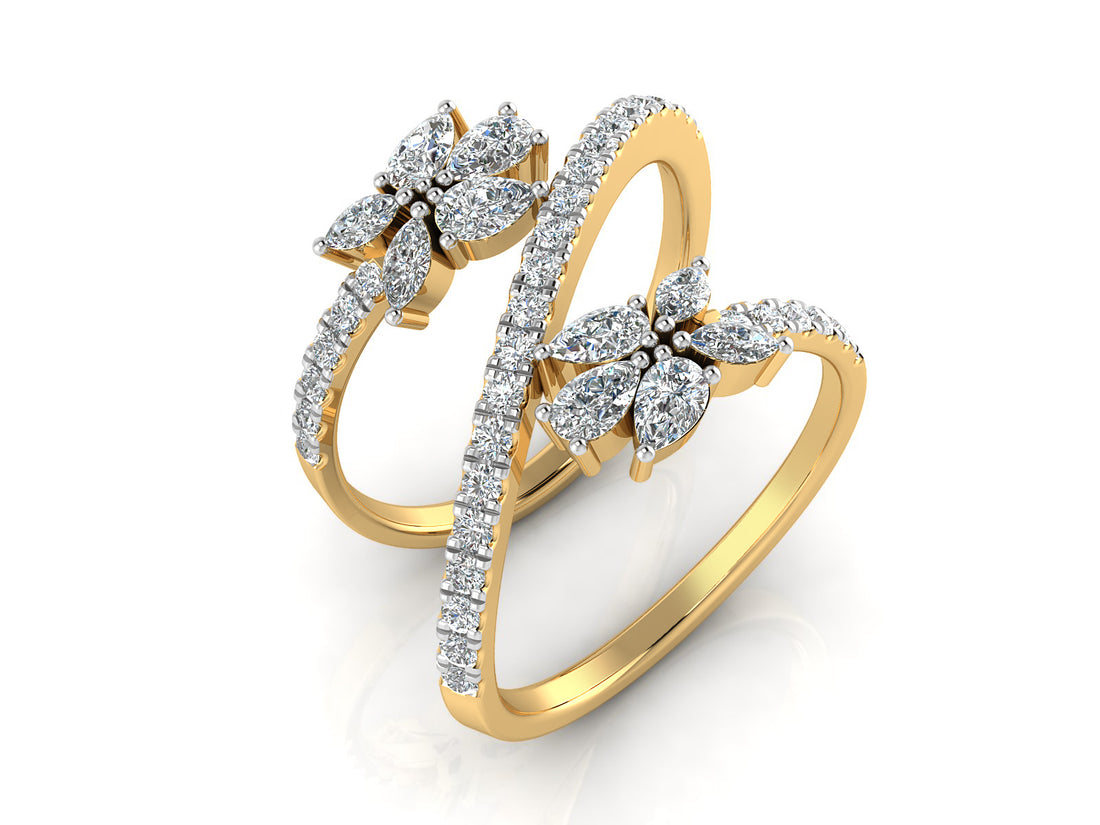 Petal Whisper Diamond Ring
