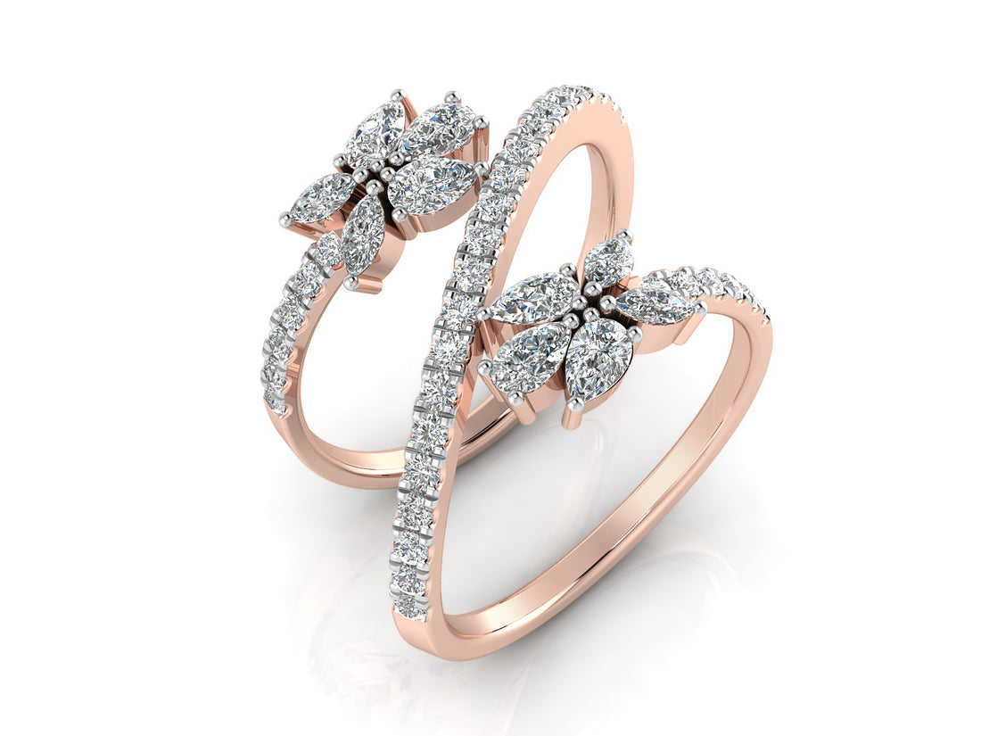 Petal Whisper Diamond Ring