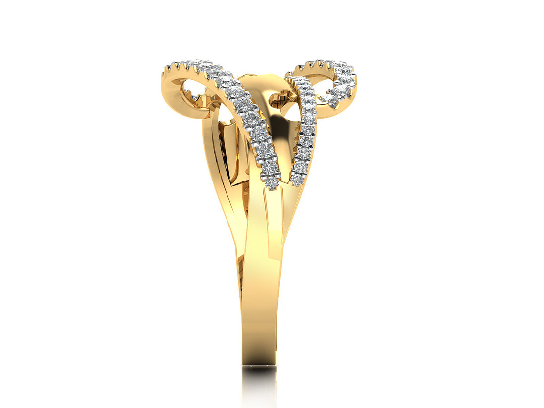 Vibrant Horizon Diamond Ring