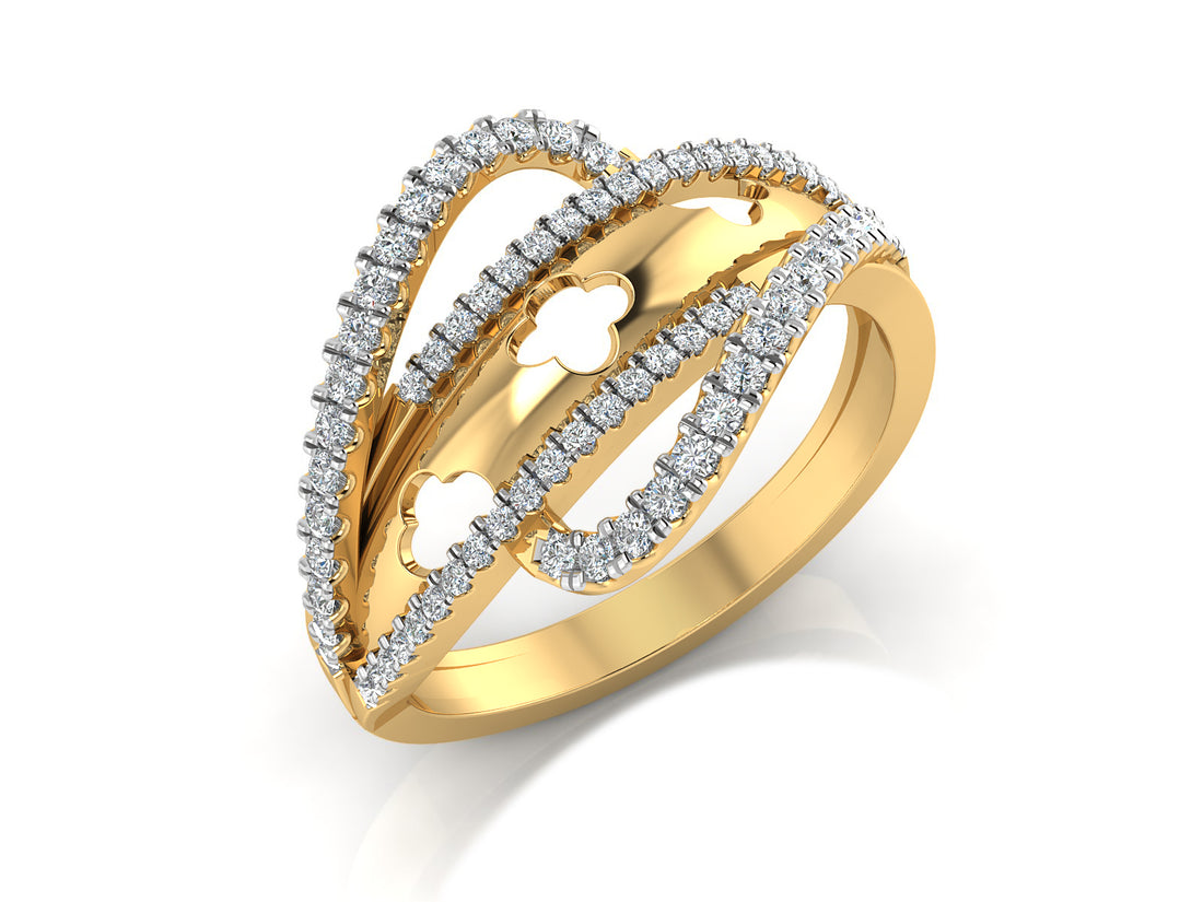 Vibrant Horizon Diamond Ring