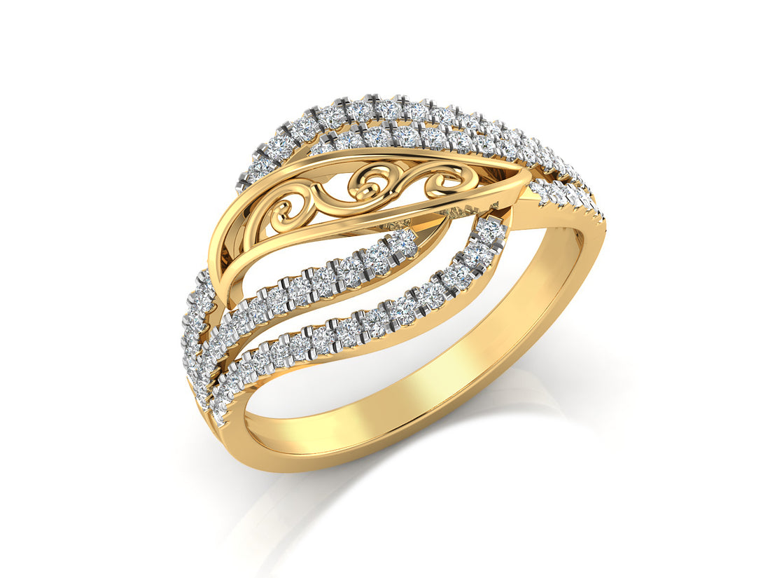 Dazzling Aurora Diamond Ring
