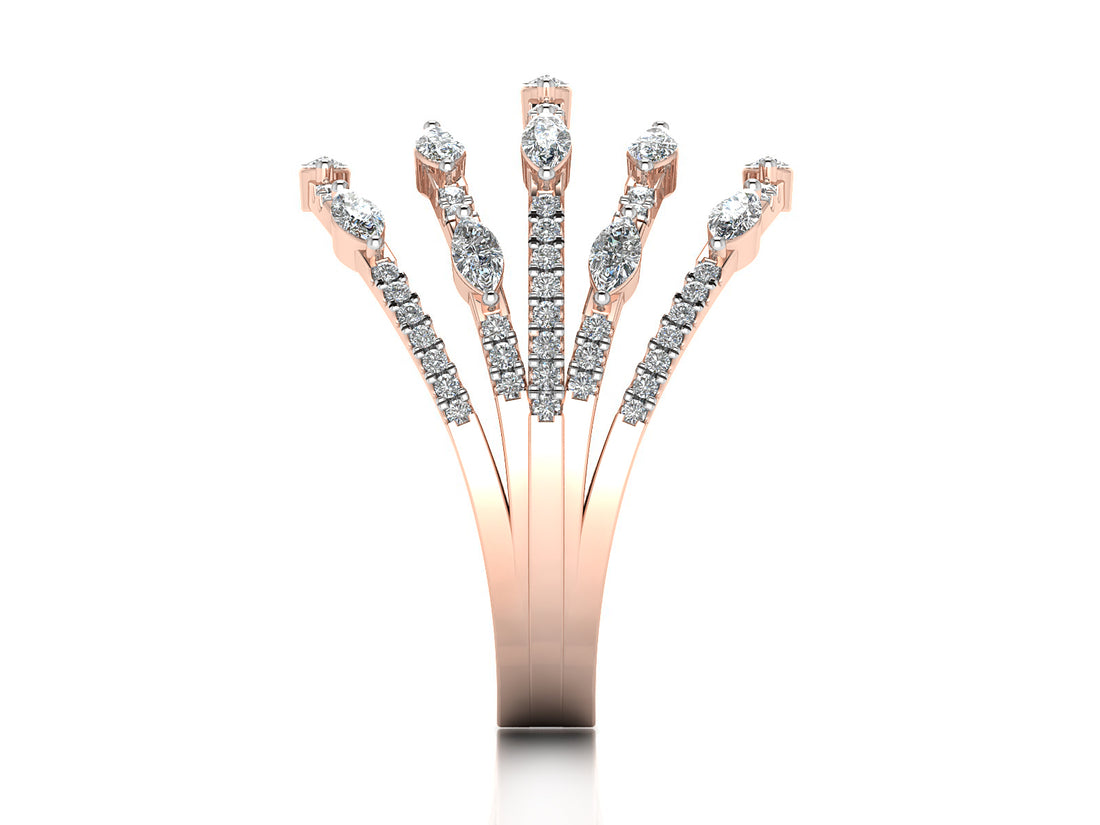 Shimmering Stardust Diamond Ring