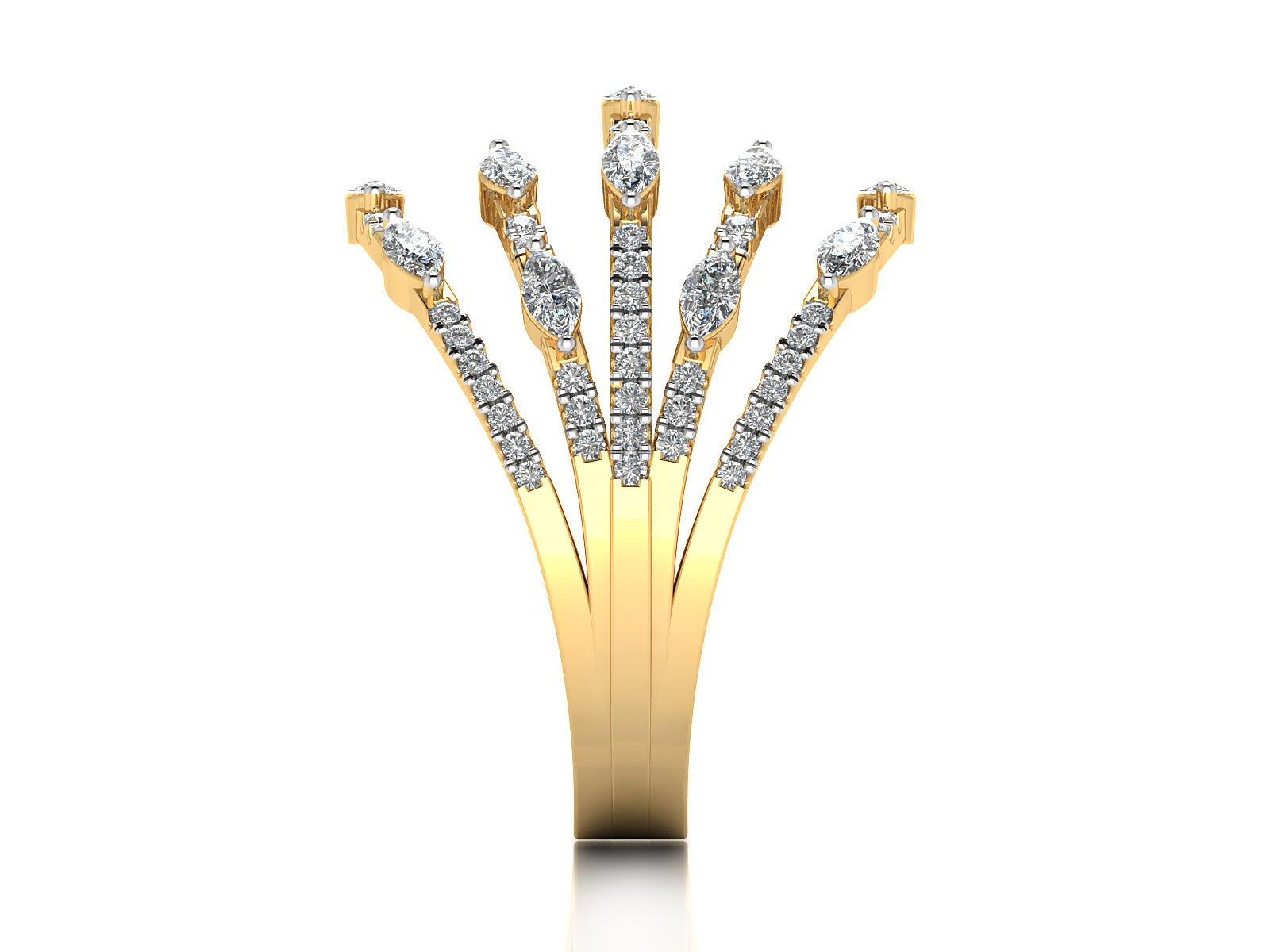 Shimmering Stardust Diamond Ring