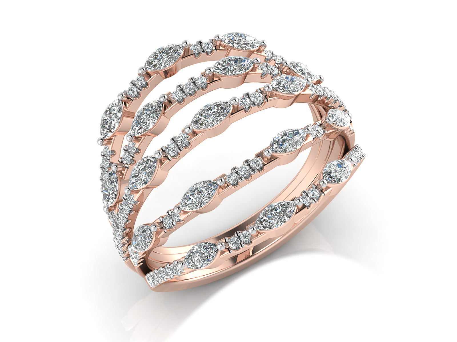 Shimmering Stardust Diamond Ring