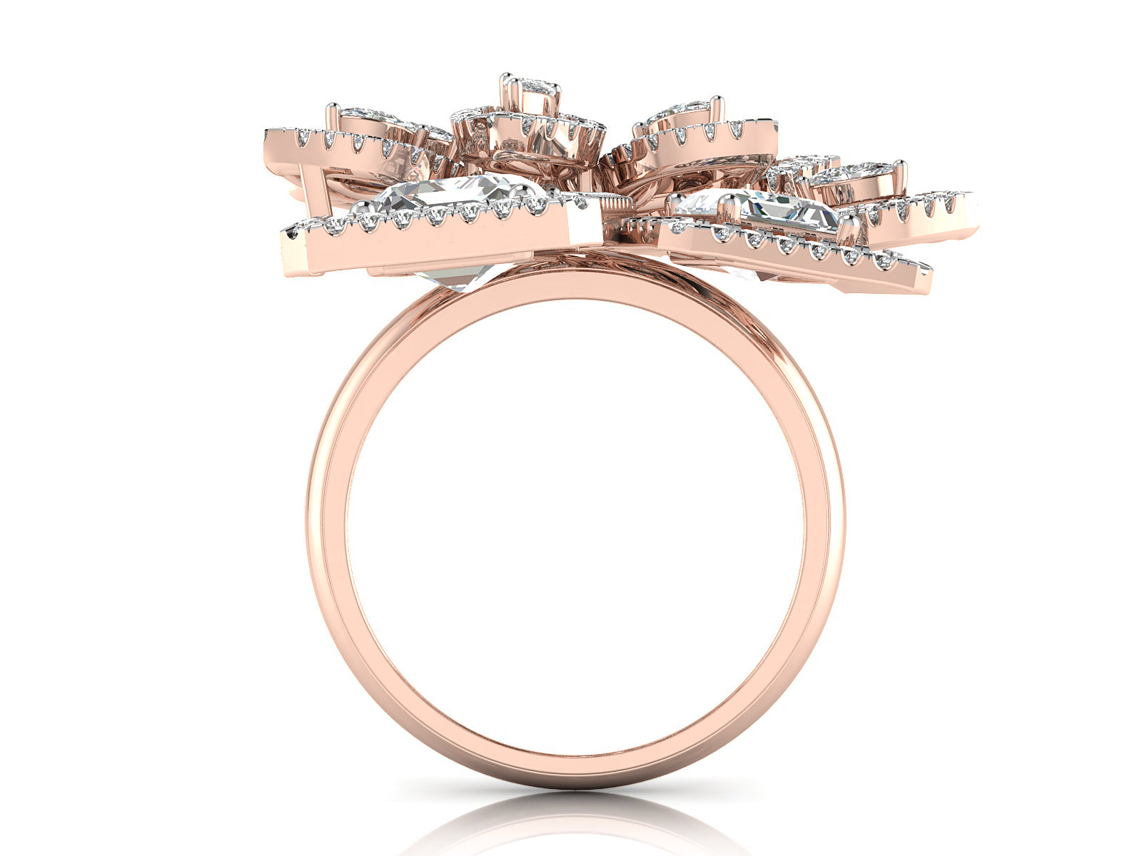 Majestic Bloom Diamond Ring