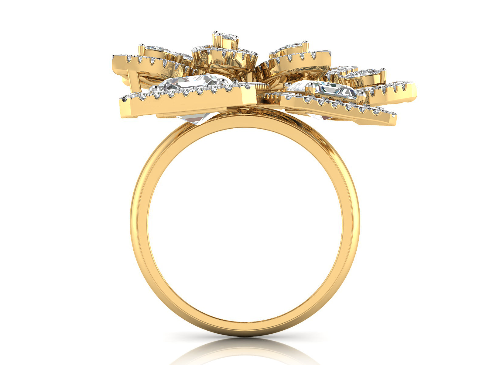 Majestic Bloom Diamond Ring
