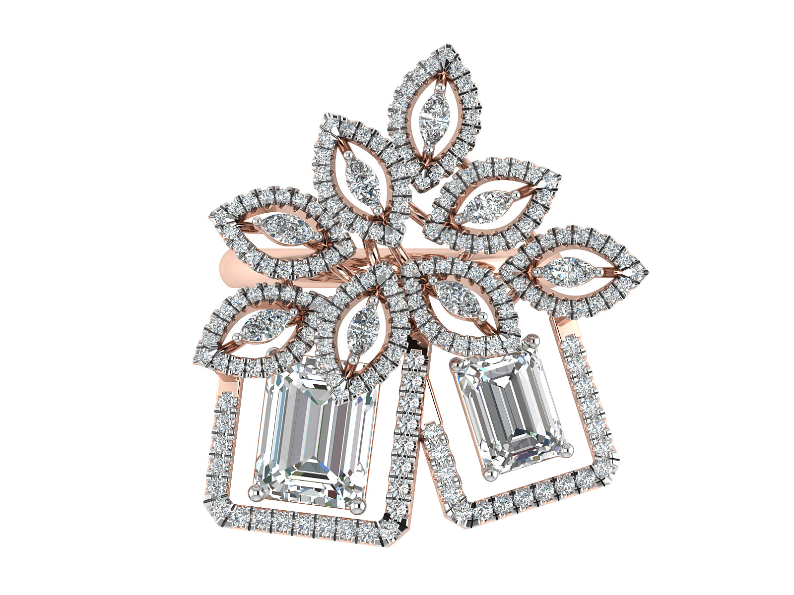 Majestic Bloom Diamond Ring