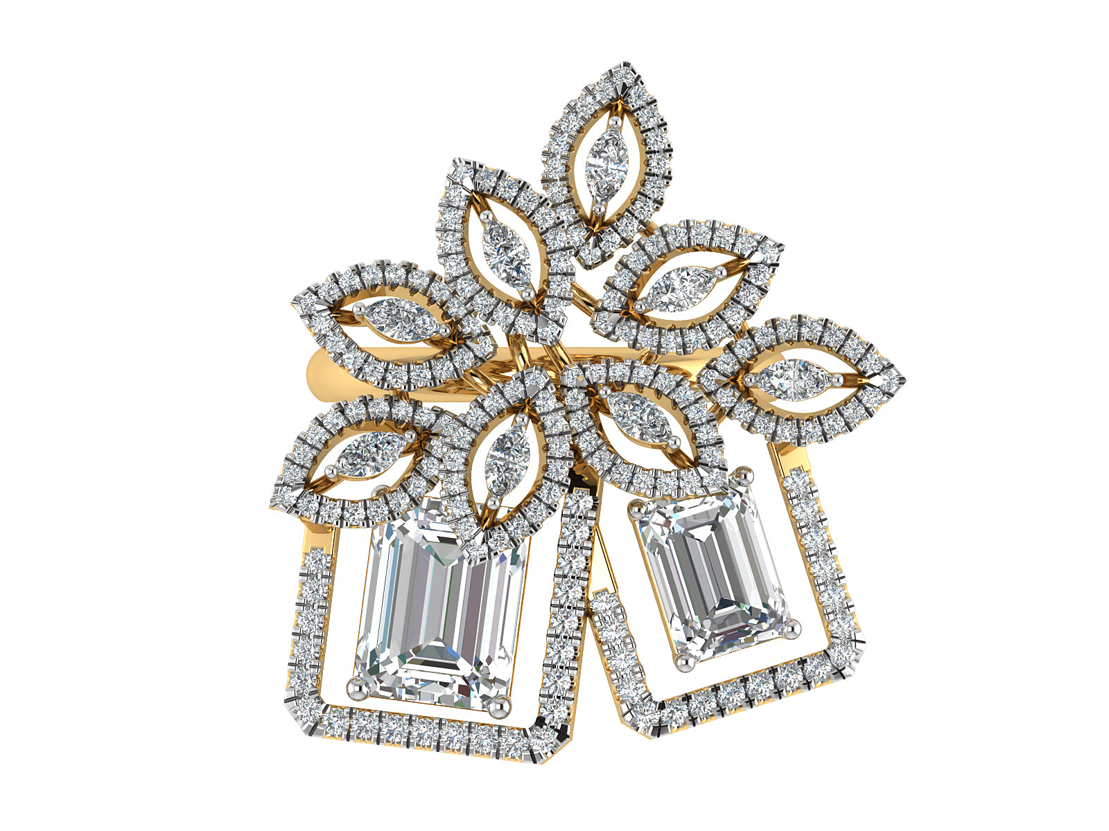 Majestic Bloom Diamond Ring