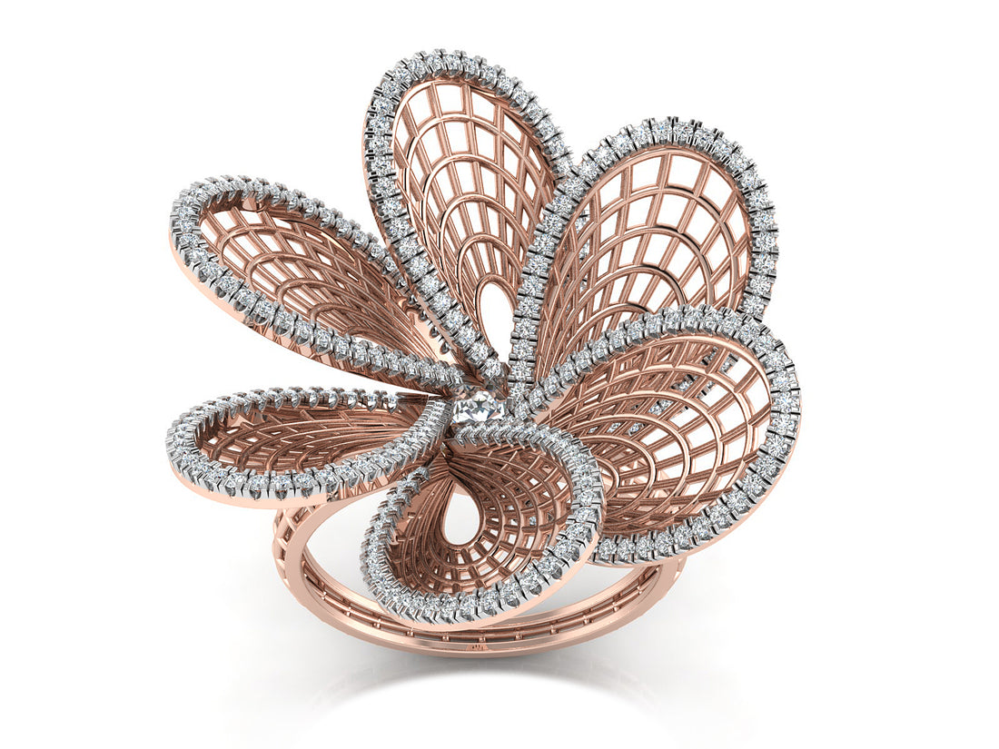 Splendid Blossom Diamond Ring