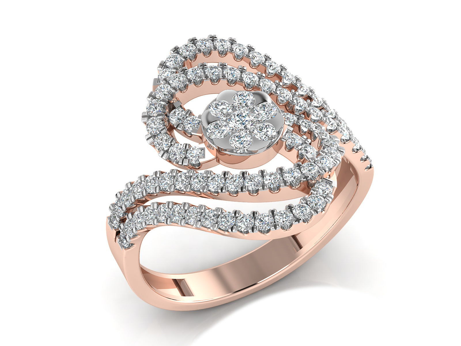 Radiant Aura Lab Created Diamond Ring