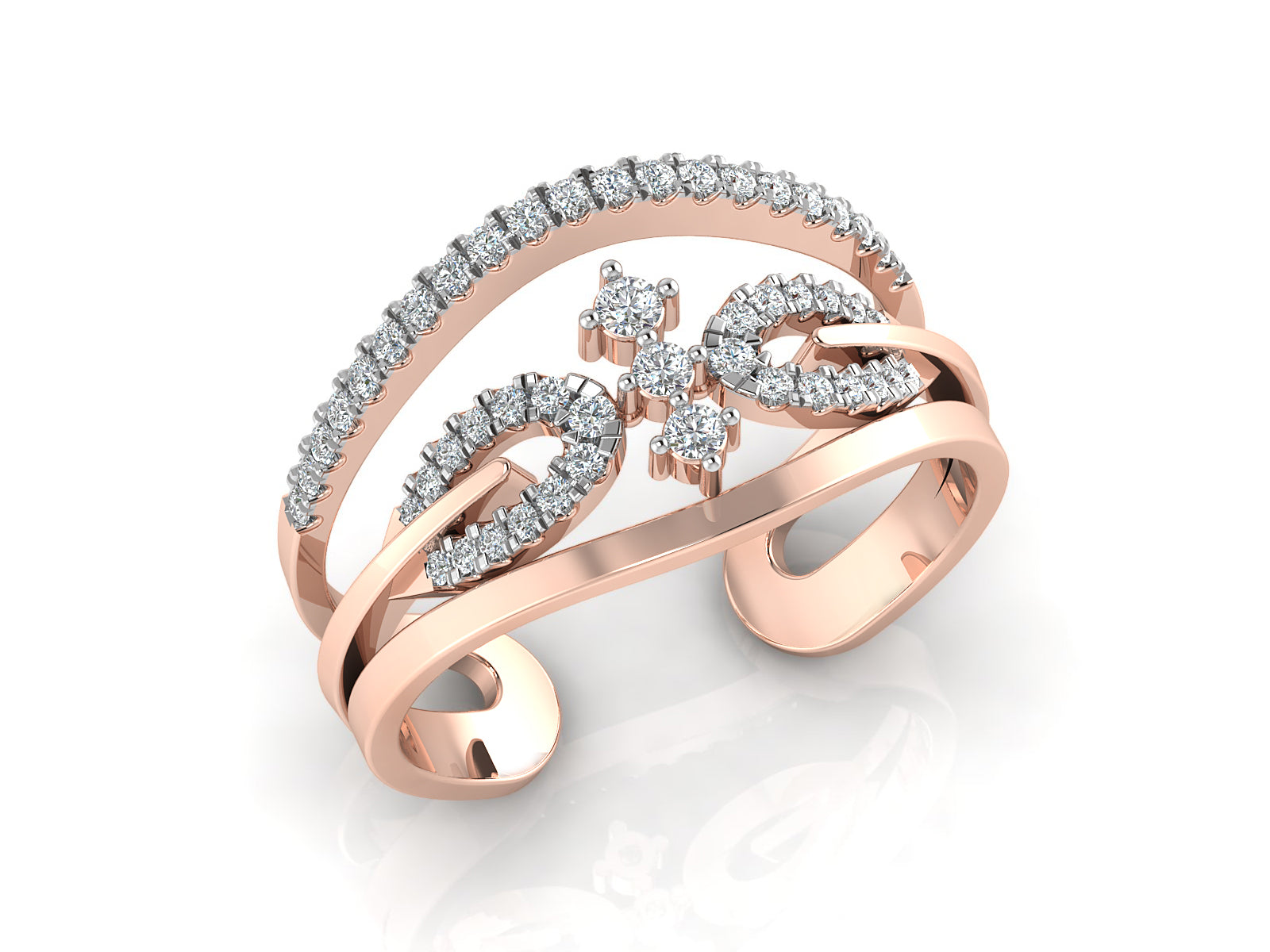 Enchanting Designed Diamond Ring