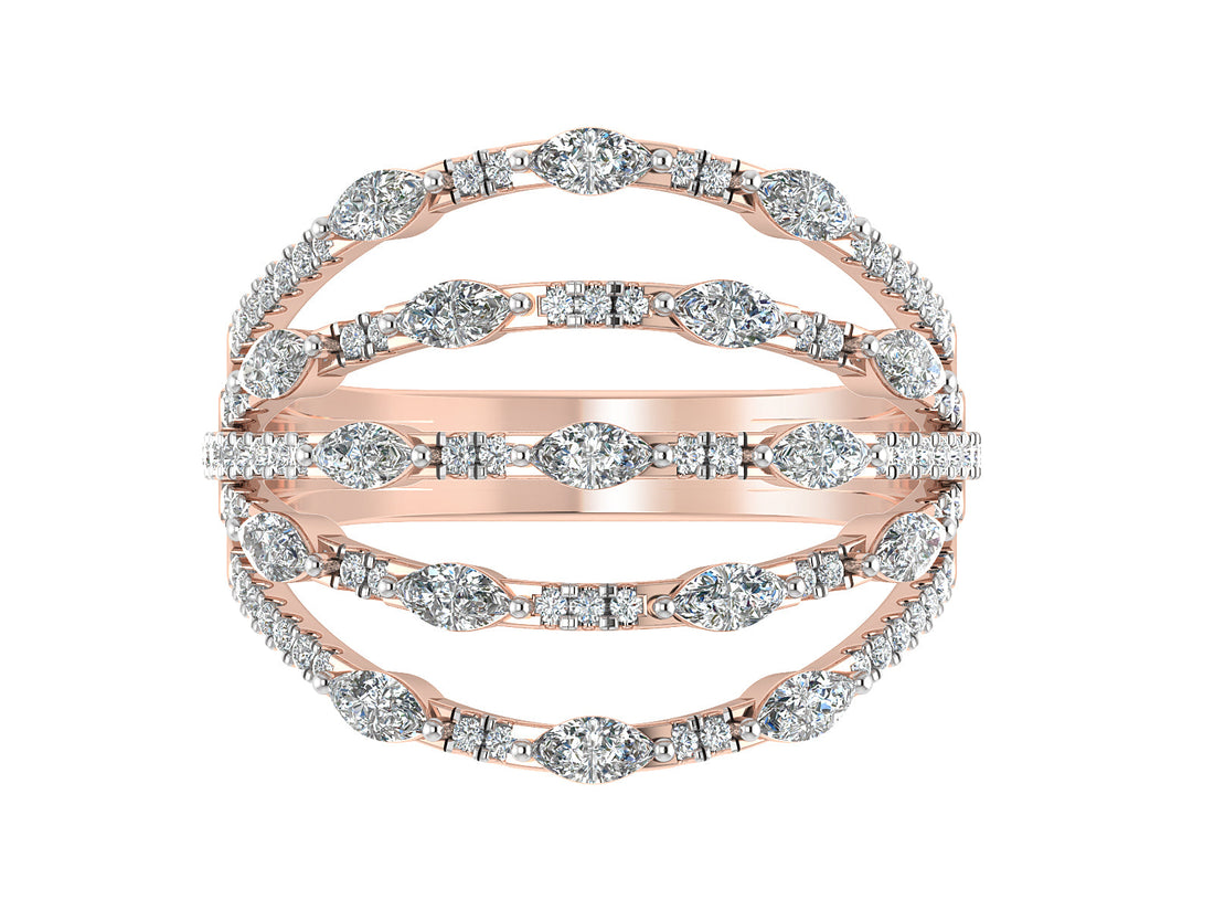 Shimmering Stardust Diamond Ring
