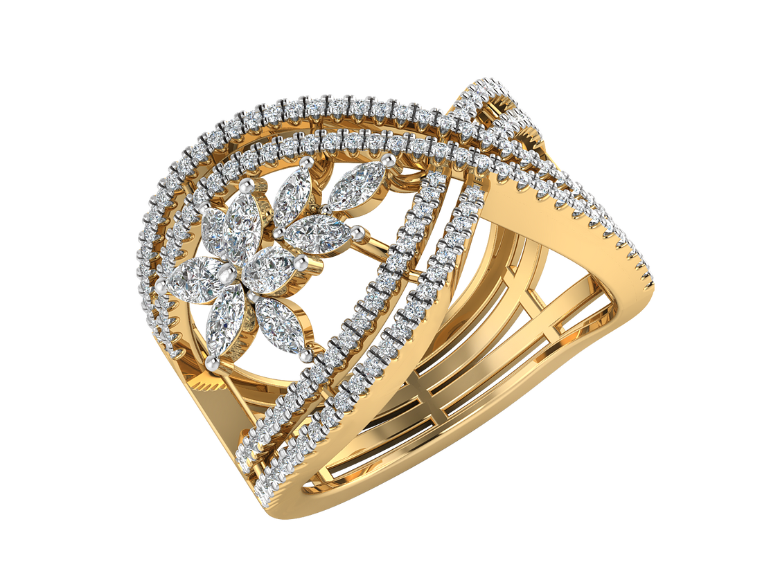 Majestic Crown Diamond Ring