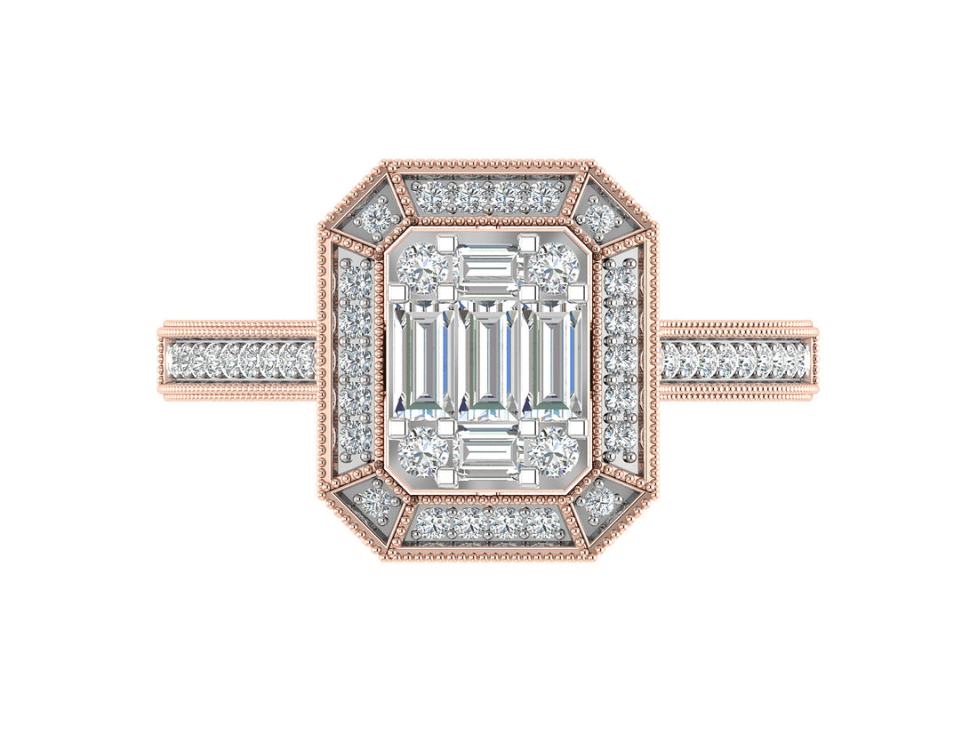 Shimmering Illusion Diamond Ring