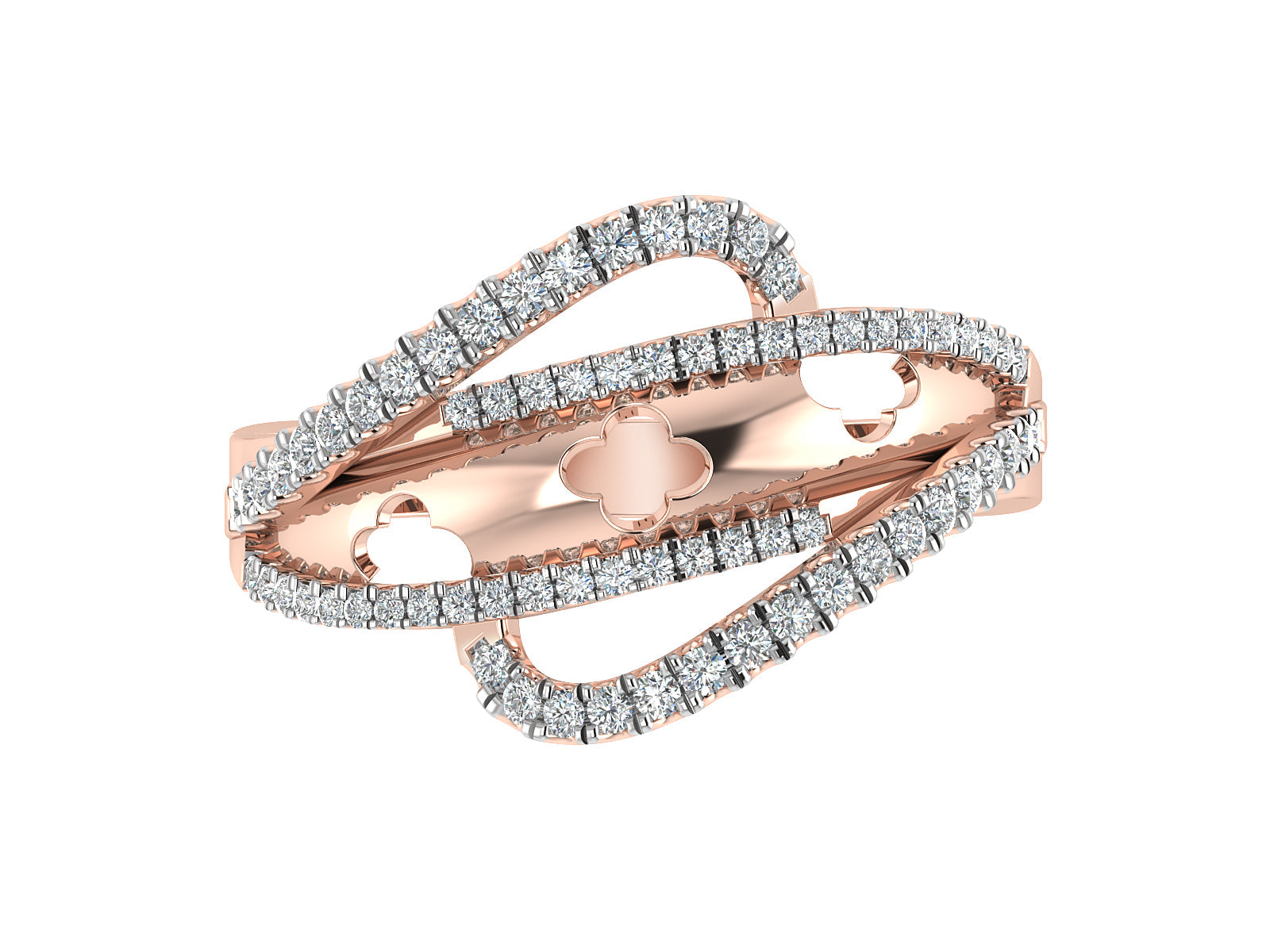 Vibrant Horizon Diamond Ring