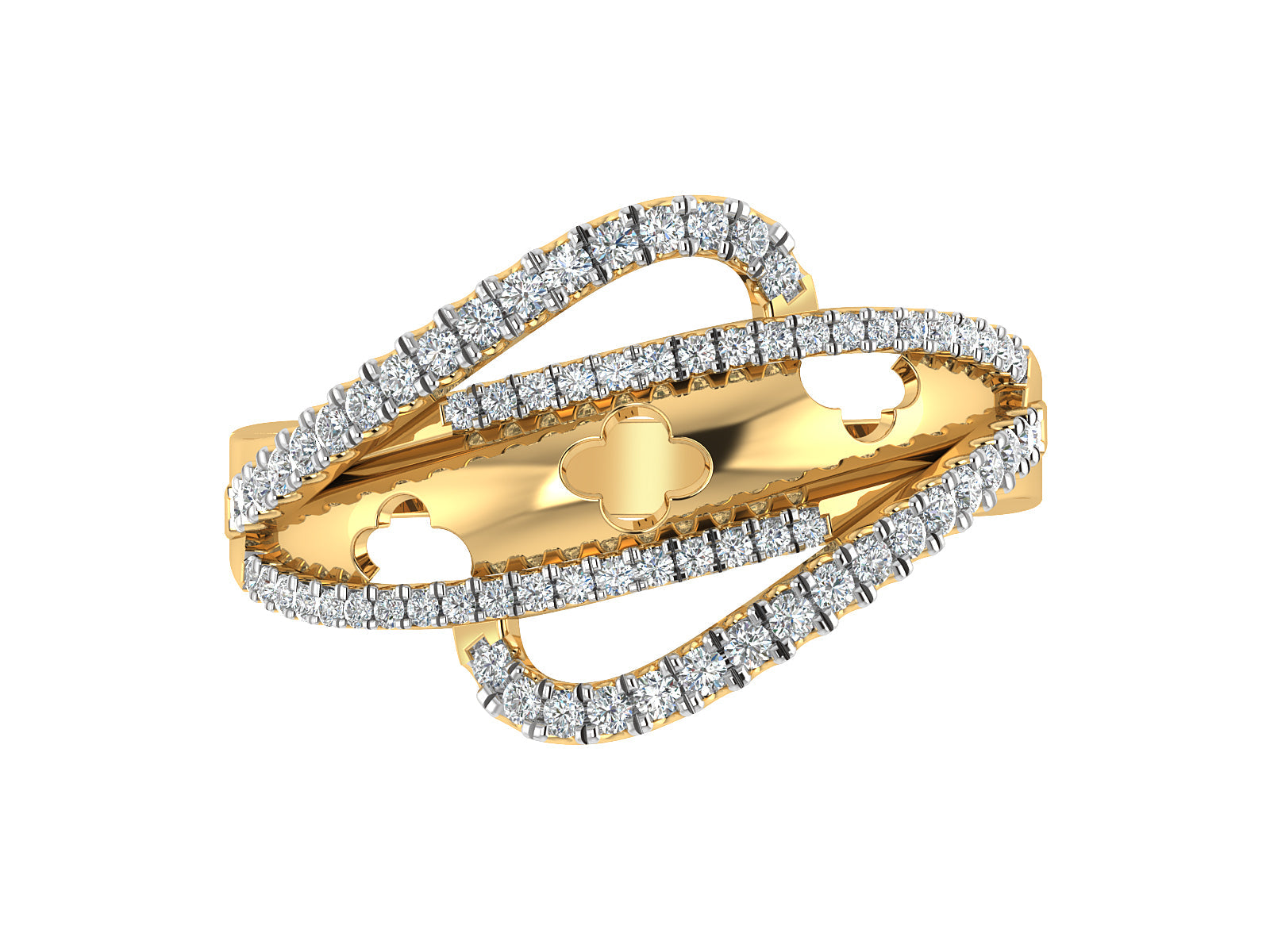 Vibrant Horizon Diamond Ring