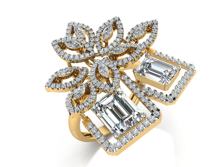 Majestic Bloom Diamond Ring