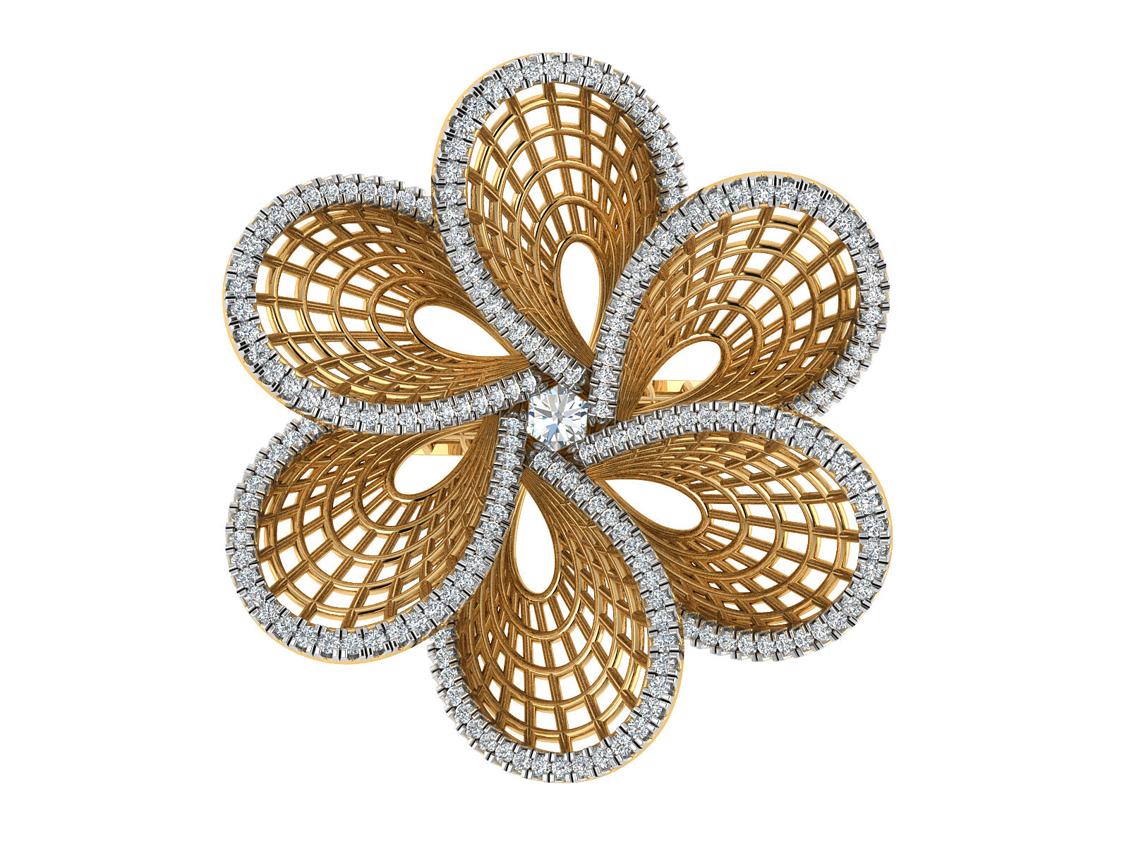 Splendid Blossom Diamond Ring